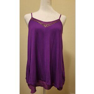 Brand New With Tags (BNWT) Apt 9 Purple Sequined Tank Top (size Small)